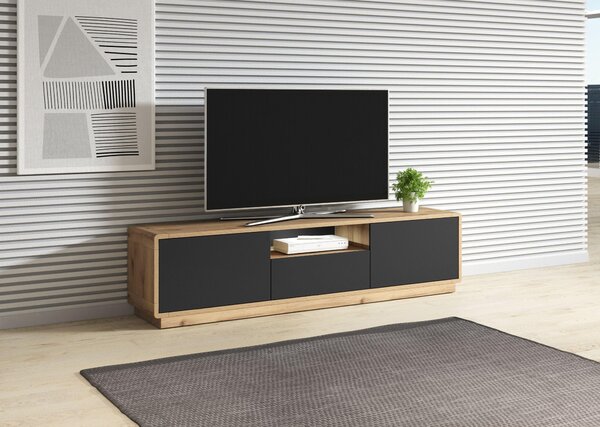 TV stolek Albert Typ 39 (dub taurus + černá matná)