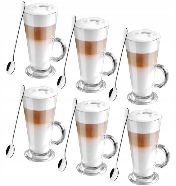 Sklenice na latte Springos 280 ml 6 ks