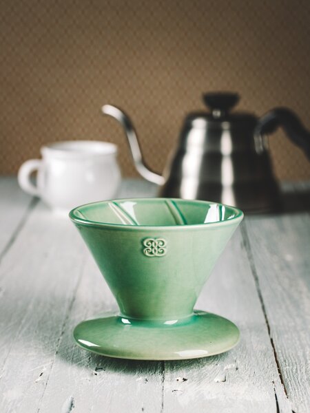Keramika Vanya Dripper - překapávač na kávu - mint