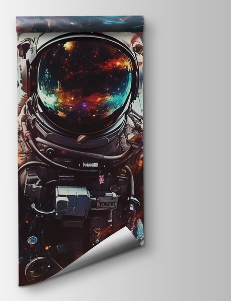 Fototapeta Astronaut ve vesmíru s velkou helmou, Dětské fototapety, Populární fototapety, u95147 - Tapeko.co.cz