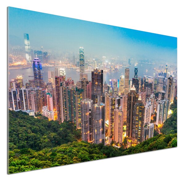 Skleněný panel do kuchynské linky Hongkong pksh-52987646