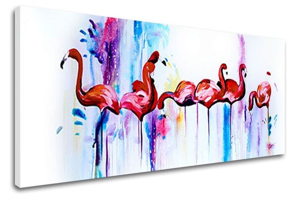 Autorská reprodukce na plátně PLAMENIAKY - 70x30 cm