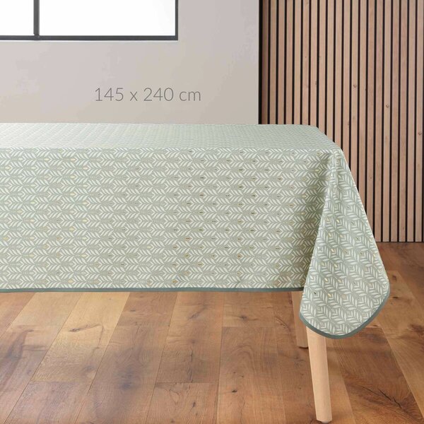Obdélníkový ubrus s třpytivým vzorem, 145 x 240 cm, zelený