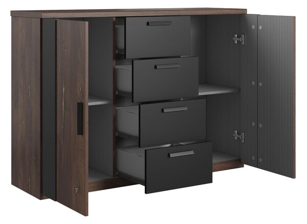 Komoda Signat Typ 26 (černá + dub artisan). Akce -10%