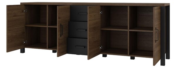 HezkýNábytek.cz Komoda Oralee Typ 25 (okapi + černá matná). 1042088