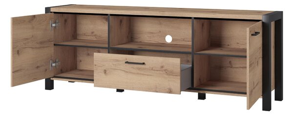 Tv stolek/skříňka Armin Typ 41 (dub taurus + matná černá)
