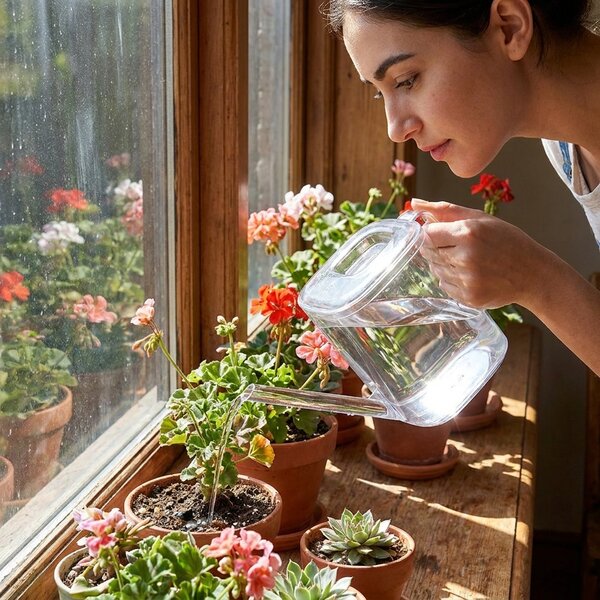 Prosperplast Konvička na květiny TUBI transparentní, 1l - 24 x 10 x 13,6 cm
