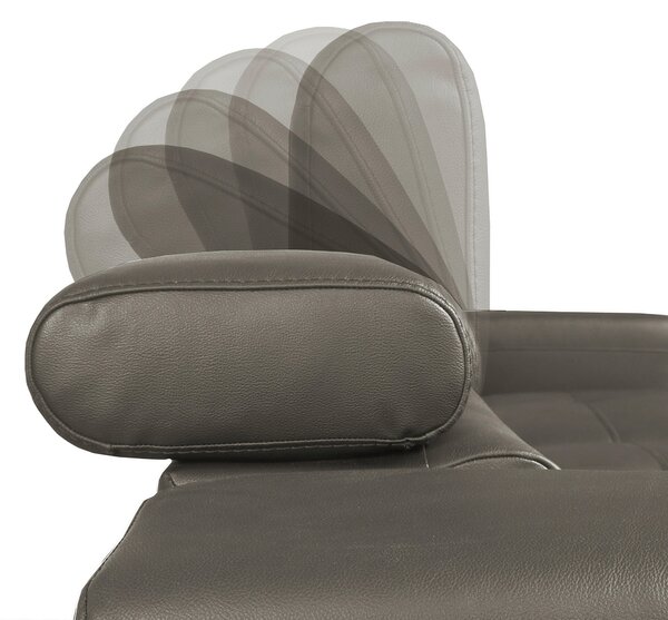 ROHOVÁ SEDAČKA, textil, kůže, jílová barva Livetastic - Sedací soupravy, Online Only