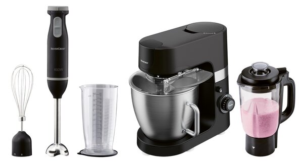 Silvercrest® Kitchen Tools Sada kuchyňských spotřebičů, 2dílná, černá (800007702)