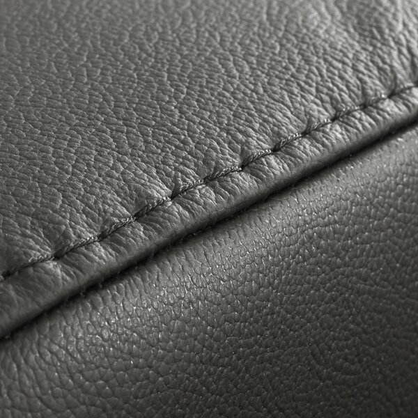 ROHOVÁ SEDAČKA, textil, kůže, antracitová Livetastic - Sedací soupravy, Online Only