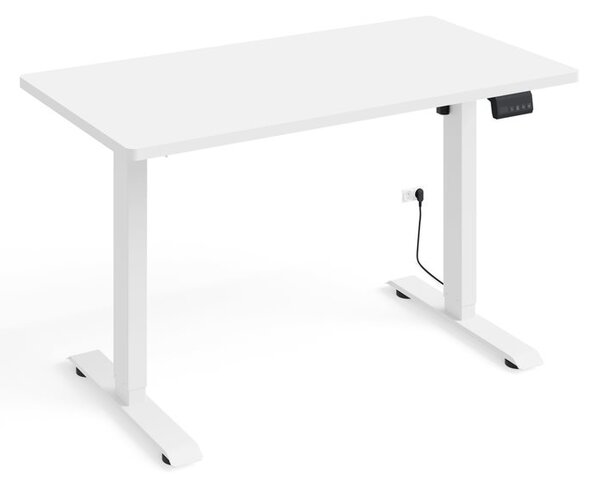 BIM Nastavitelný elektrický stůl BIMOTION 1S 120x65 Barva: Černý mat/bílý mat