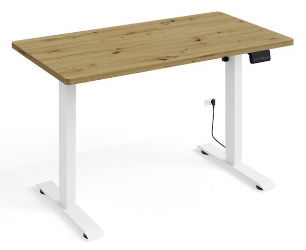 BIM Nastavitelný elektrický stůl BIMOTION 1S 120x65 Barva: Černý mat/bílý mat