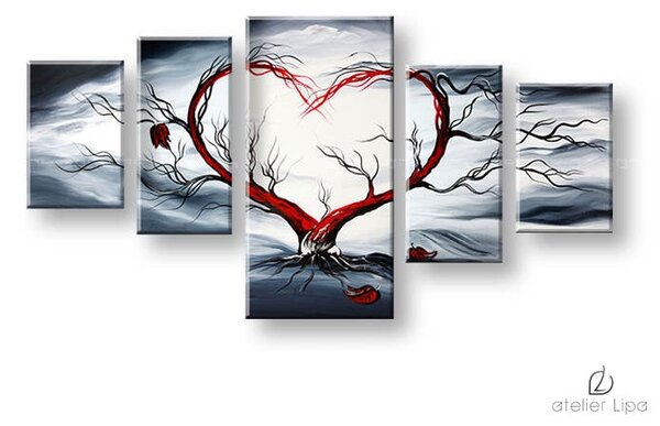 Autorská reprodukce na plátně LOVE - 110x60 cm