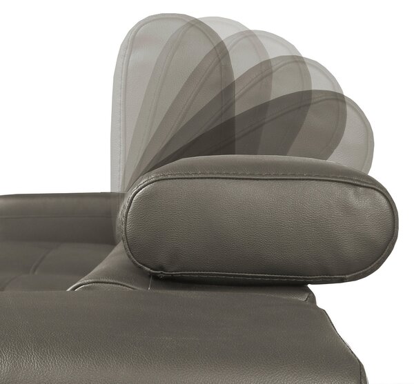 ROHOVÁ SEDAČKA, textil, kůže, jílová barva Livetastic - Sedací soupravy, Online Only