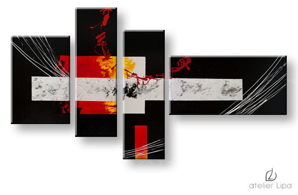 Autorská reprodukce na plátně ABSTRAKT - 115x60 cm