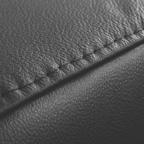 ROHOVÁ SEDAČKA, textil, kůže, černá Livetastic - Sedací soupravy, Online Only