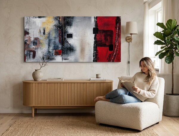 Autorská reprodukce na plátně ABSTRAKT - 70x35 cm