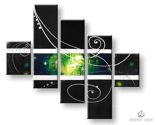 Autorská reprodukce na plátně ABSTRAKT - 100x65 cm