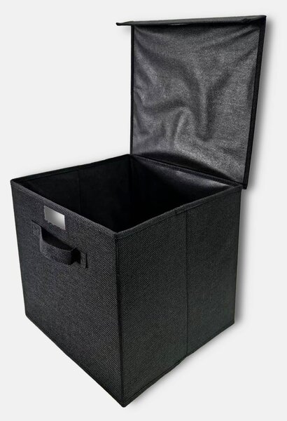 Sinsay - Skládací úložný box s rukojetí a víkem - černá
