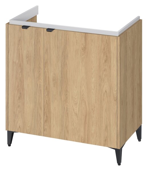 Cersanit Ovida skříňka 79.4x45x70 cm pod umyvadlo závěsná dub S1058-011