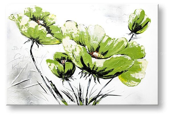 Autorská reprodukce na plátně KVĚTINY - 45x30 cm