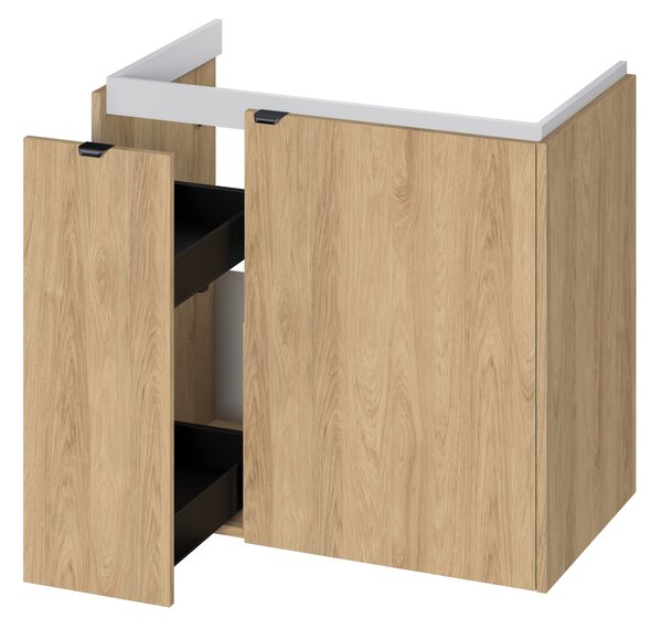 Cersanit Ovida skříňka 79.4x45x70 cm pod umyvadlo závěsná dub S1058-011