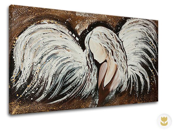 Autorská reprodukce na plátně ANDĚL - 100x50 cm