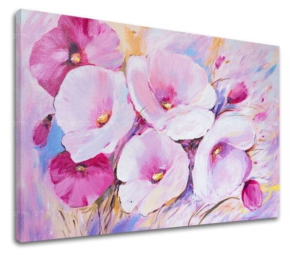 Autorská reprodukce na plátně KVĚTINY - 45x30 cm