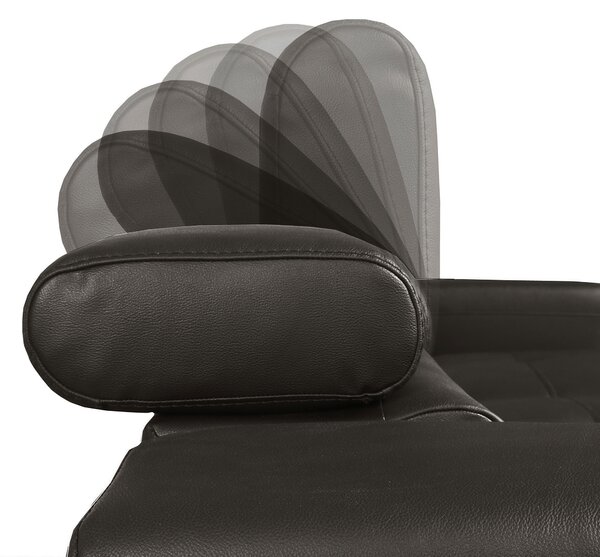 ROHOVÁ SEDAČKA, textil, kůže, tmavě hnědá Livetastic - Sedací soupravy, Online Only