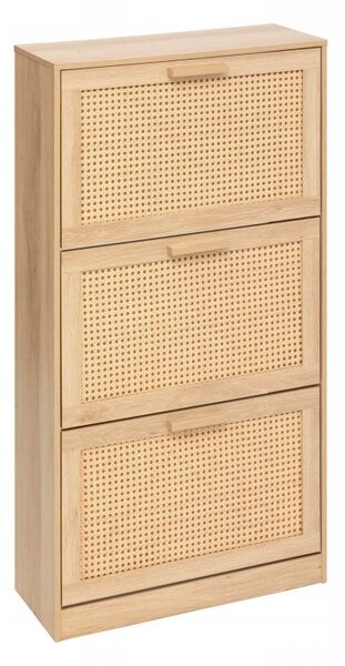 Botník 5five Simply Smart MDF 60 cm hnědá, na 18 párů bot, 3 dvířka