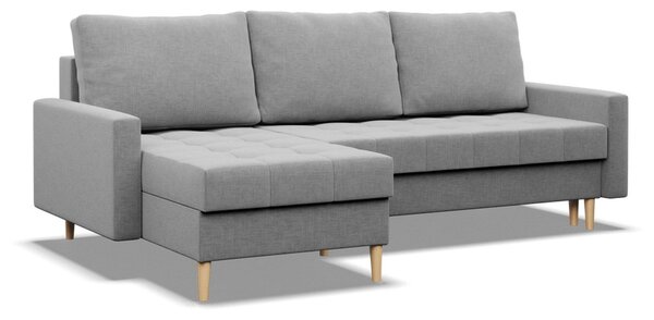 Rozkládací rohová sedací souprava OSLO model 2 Šedá I