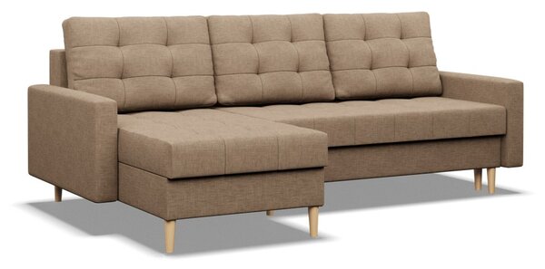 Rozkládací rohová sedací souprava OSLO model 2 Béžová