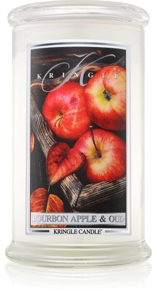 Kringle Candle Bourbon Apple & Oud vonná svíčka 624 g