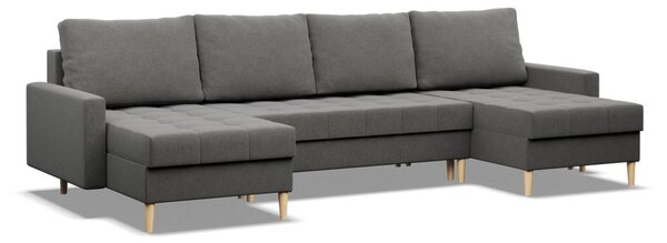 Rozkládací sedací souprava U OSLO model 2 Šedá