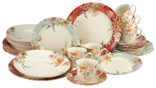 KOMBINOVANÁ SOUPRAVA, 30dílné, pórovina Creatable - Online Only nádobí, Online Only