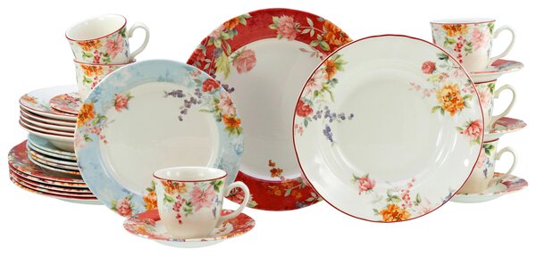 KOMBINOVANÁ SOUPRAVA, 30dílné, pórovina Creatable - Online Only nádobí, Online Only