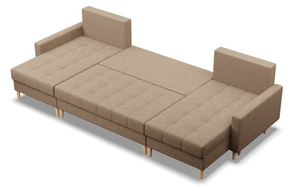 Rozkládací sedací souprava U OSLO model 2 Béžová