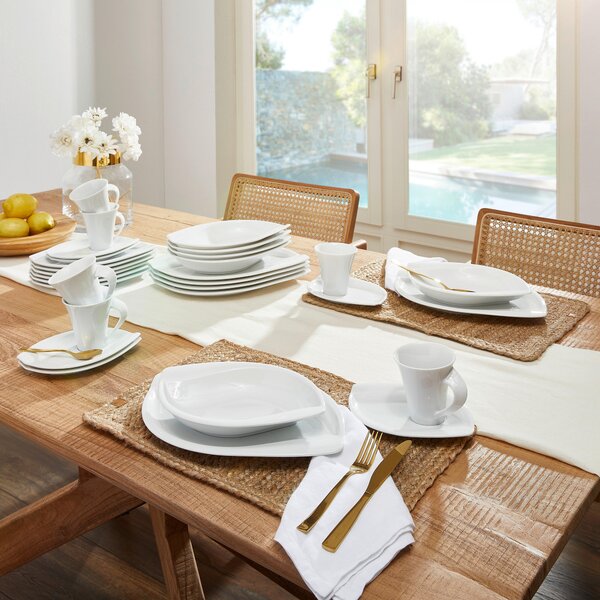 KOMBINOVANÁ SOUPRAVA, 30dílné, porcelán Creatable - Online Only nádobí, Online Only