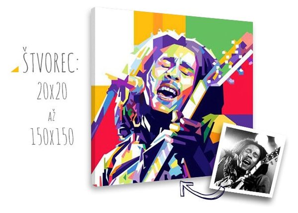 Obraz z POP Art / Dan Johannson XOBFOTO-DJS - 30x30 cm - 1 OSOBA NA OBRAZE