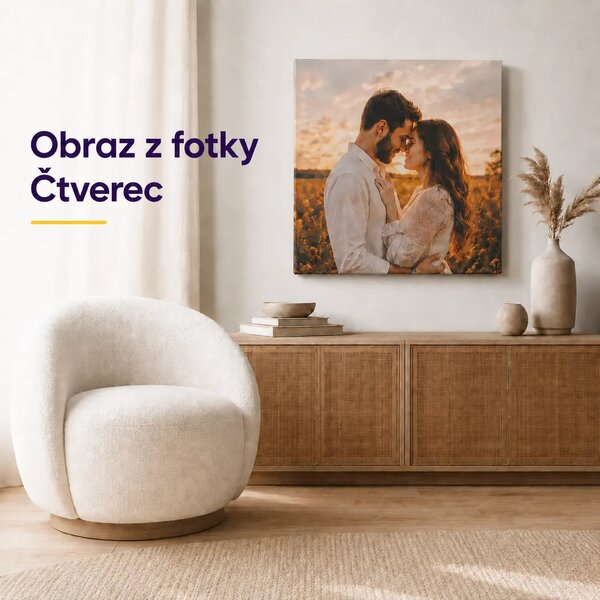 Obraz z fotografie - ČTVEREC - 60x60 cm