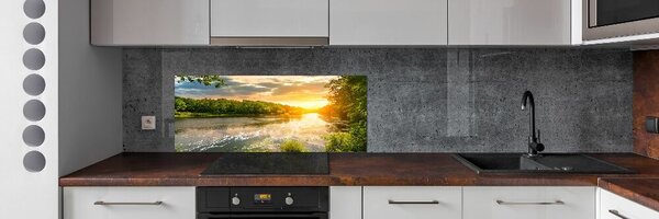 Panel do kuchyně Soumrak nad řekou pksh-54835338