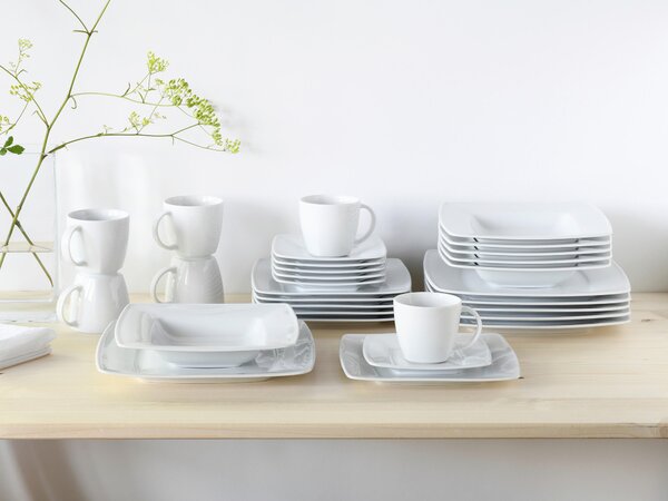 KOMBINOVANÁ SOUPRAVA, 30dílné, porcelán Creatable - Online Only nádobí, Online Only
