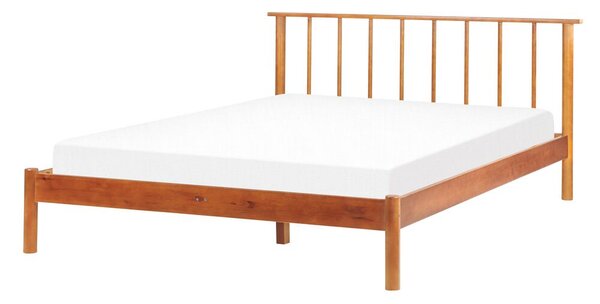 Manželská postel 140 cm Barza (světlé dřevo). 1080334