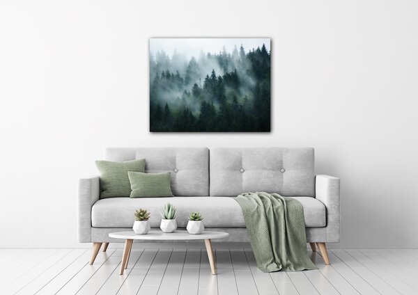 Impresi Obraz Les v mlze - 90 x 70 cm