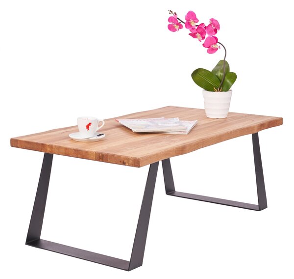 KONFERENČNÍ STOLEK, černá, barvy dubu, dřevo, kov, 110/44/60 cm - Online Only svítidla, Online Only