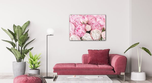 Impresi Obraz Růžové pivoňky - 70 x 50 cm