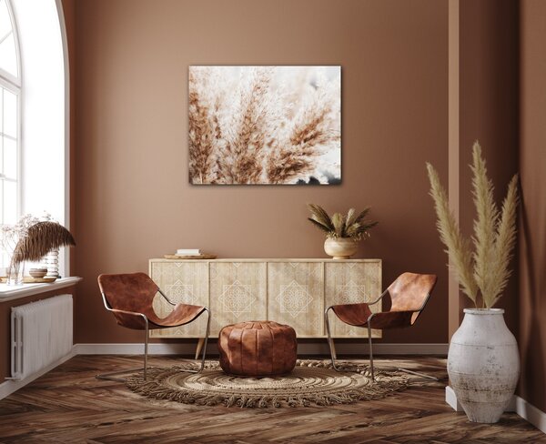 Impresi Obraz Suchá tráva skandinávský styl - 90 x 70 cm
