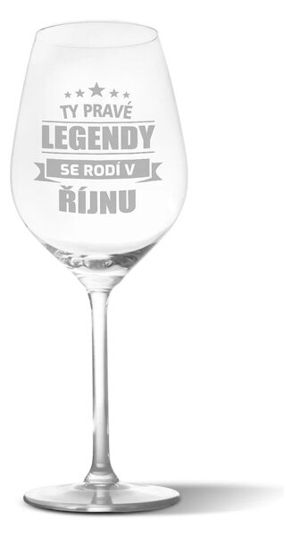 Sablio Sklenička na víno Ty pravé legendy se rodí v říjnu: 49 cl