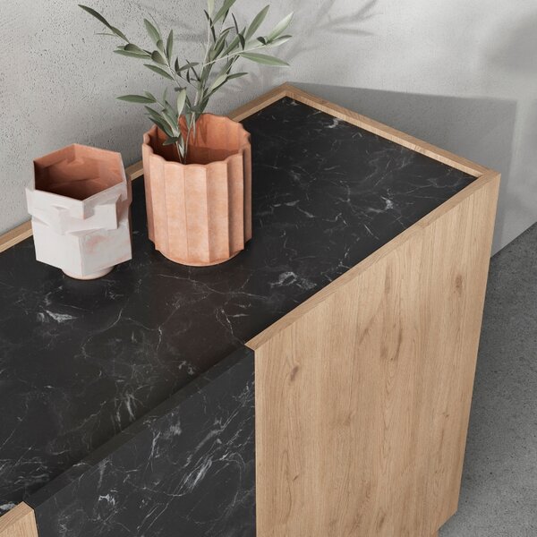 Marckeric Komoda Dione 180 x 42 cm s dubovým dekorem