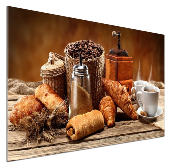 Skleněný panel do kuchynské linky Snídaně pksh-55125550